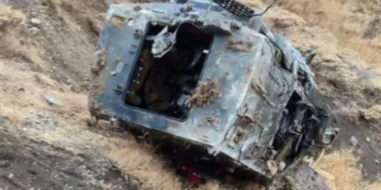 Tunceli’de Askeri araç devrildi 4 Askerimiz Şehit oldu