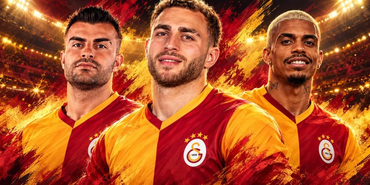 Galatasarayın golcüleri: Abdülkerim, Barış Alper ve Lemina - Galatasaray